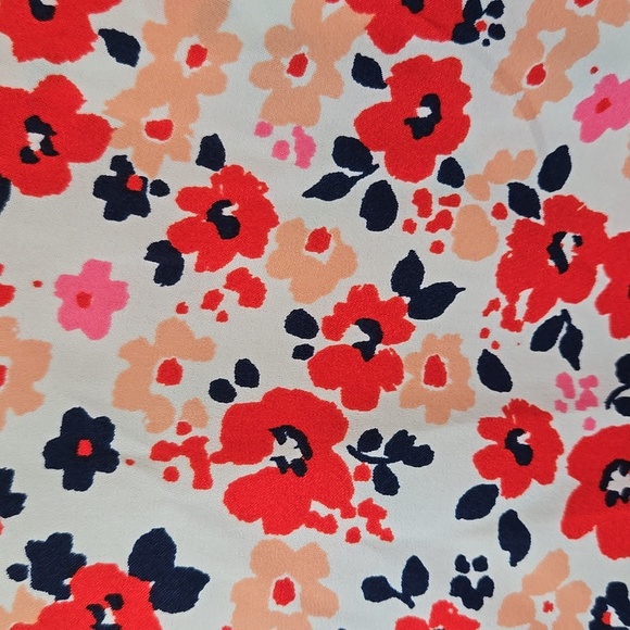 Croft & Barrow Red Floral Long Sleeve Top Size XL - Picture 6 of 9